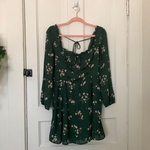 Abercrombie Green Floral Dress